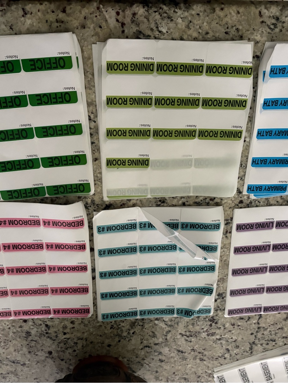 Color coded moving/packing stickers - Picture 4 of 5